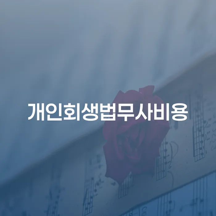 개인회생 변호사 비용 분납 가능하고 대출 받은 돈채무조정 잘하는 사무소