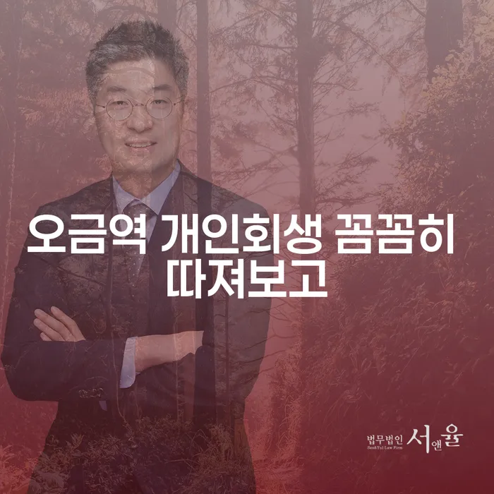 오금역 개인회생 꼼꼼히 따져보고