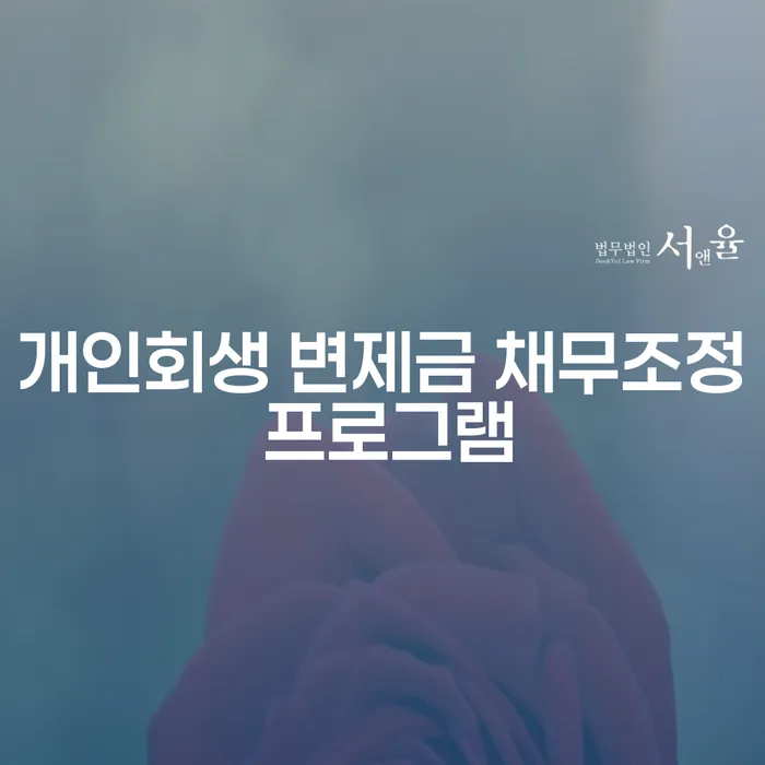 개인회생 변제금 채무조정 프로그램이란 무엇인가요?