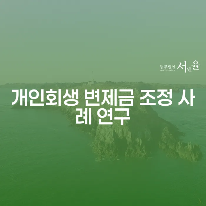 개인회생 변제금 조정 사례 연구란 무엇일까요?